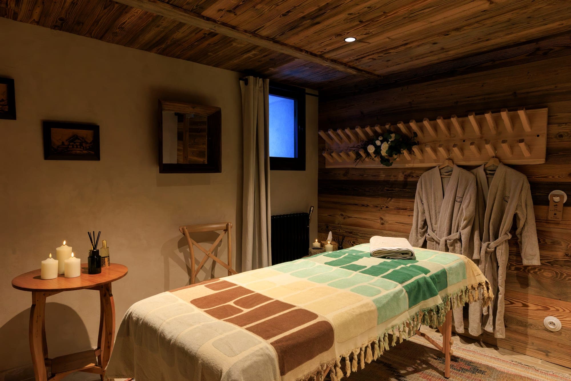 La sala massaggi